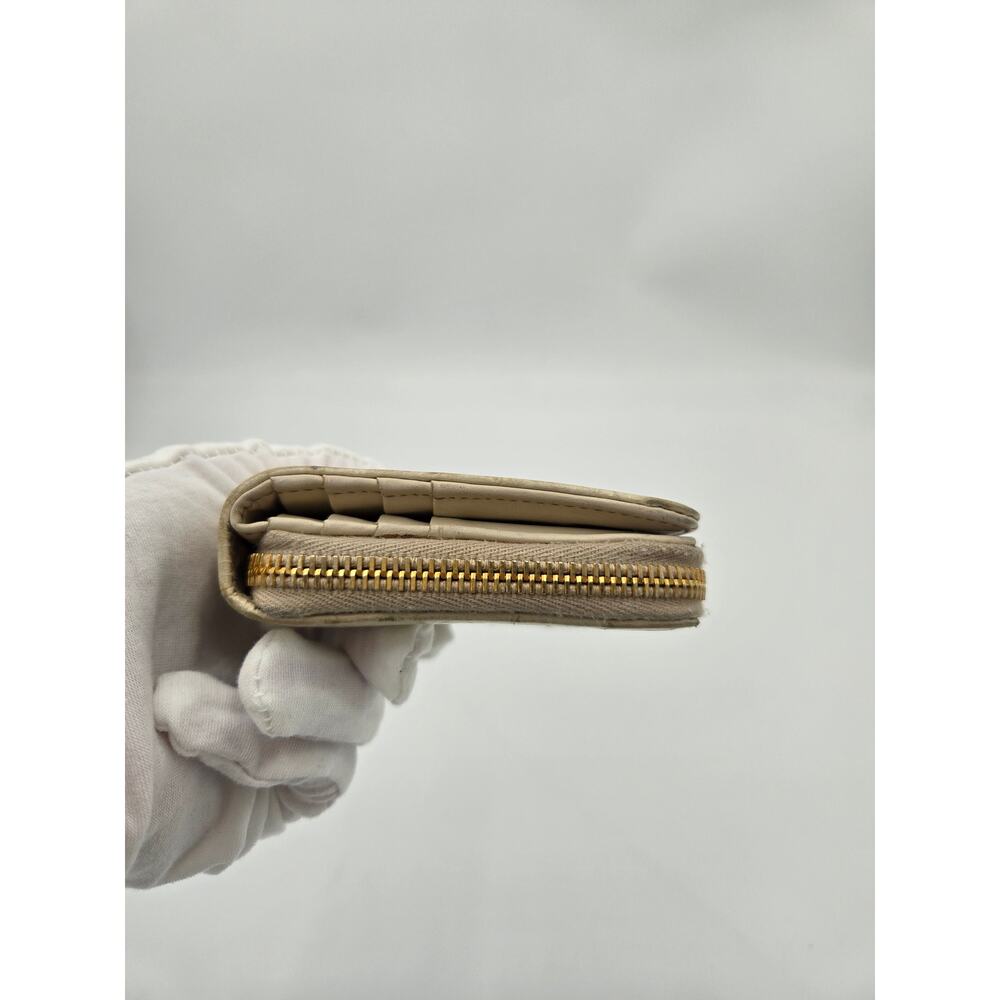 Mu369 Miu Miu Crocodile Embossed Compact Zippy Wa… - image 3